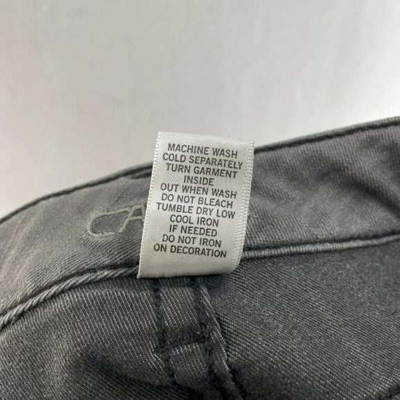 Cache Skinny Jeans Women's Sz 2 Gray Studded Rhinestone Slim Fit Stretch Denim - Picture 9 of 11